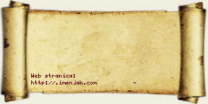 Natalija Bzenić vizit kartica